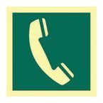 Emergency Telephone- Photolum (150 X 150 Mm)