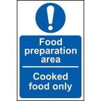 Food Preparation Area Cookedfood Only - 1.2 mm Recyclable Pp (150 X 100 Mm)