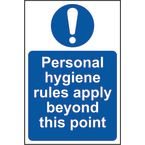 Personal Hygiene Rules Applybeyond This Point - Sav (200 X 300 Mm)