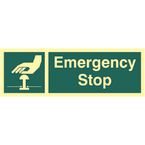 Emergency Stop -photolum. (300 X 100 Mm)