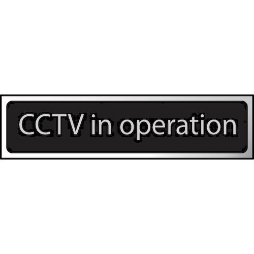 Cctv In Operation - Chr (200 X 50mm)