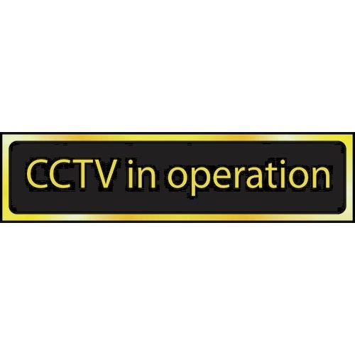Cctv In Operation - Pol (200 X 50mm)