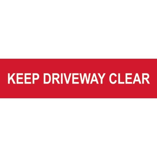 Keep Driveway Clear - Sapp (200 X 50mm)
