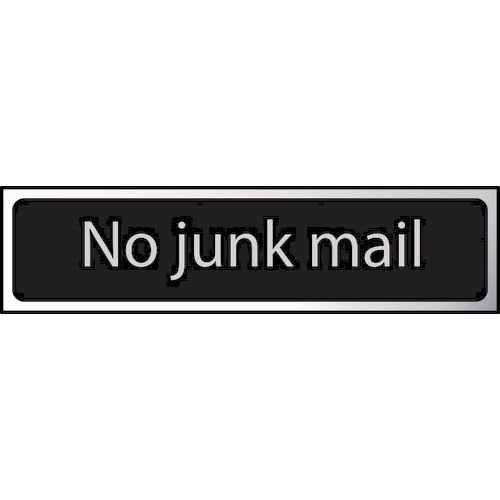 No Junk Mail - Chr (200 X 50mm)