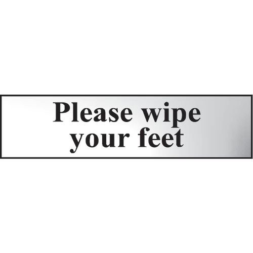 Please Wipe Yourfeet - Chr (200 X 50 Mm)