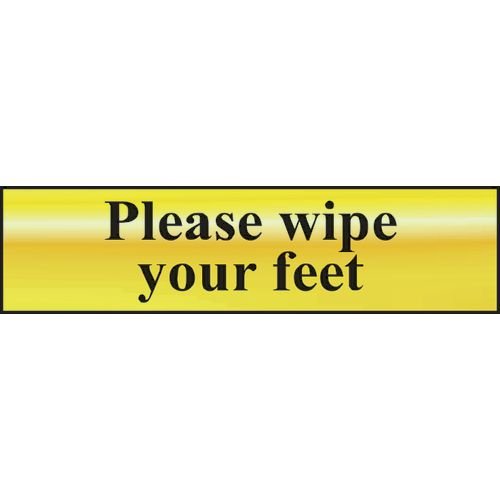 Please Wipe Yourfeet - Pol (200 X 50 Mm)