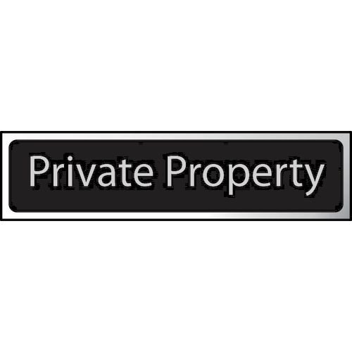 Private Property - Chr (200 X 50mm)