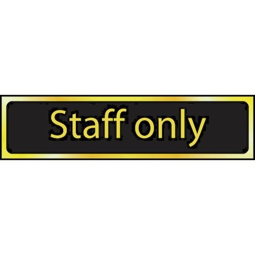 Staff Only - Pol (200 X 50mm)