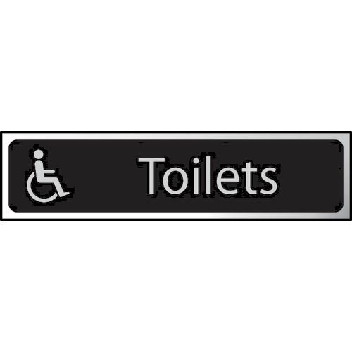 Toilets (Disabled Logo) - Chr (200 X 50mm)