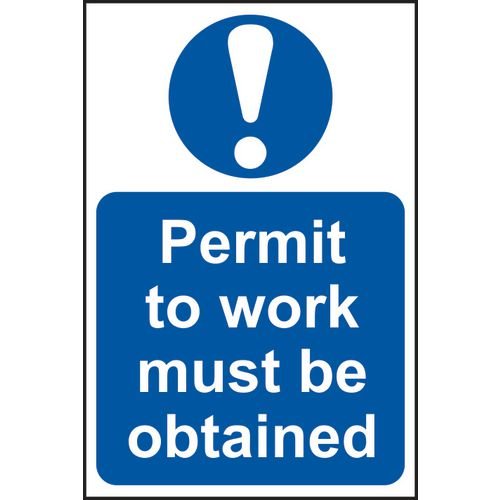 Permit to Work - Pp (400 X 600 Mm)