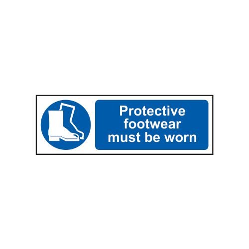 Protective Footwear Mustbe Worn - Sav (300 X 100 Mm)