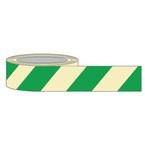 40 mm X 10 m Green Chevronphotoluminescent Tape