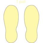 Photoluminescent Anti-slipfoot Prints - (90 X 240 Mm)