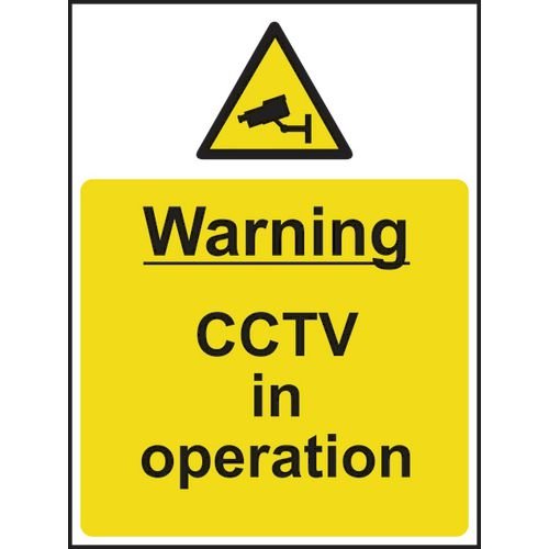 Warning Cctv in Operation- 1.2 mm Recyclable Pp (300 X 400 Mm)