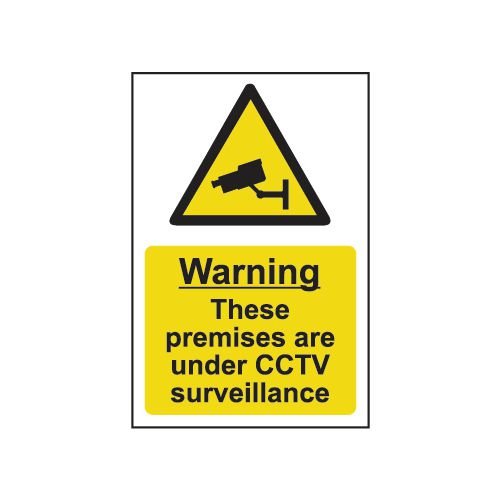 Warning These Premises Are Monitoredby Cctv Camera Surveillance - Sapp (200 X 300 Mm)