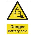 Danger Battery Acid- Sapp (200 X 300 Mm)