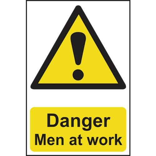 Danger Men At Work - Pp (400 X 600mm)