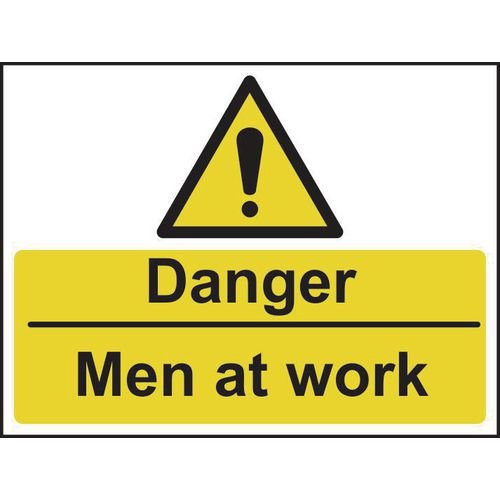 Danger Men At Work - Sav (600 X 450mm)