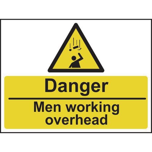 Danger Men Working Overhead - Sav (600 X 450mm)