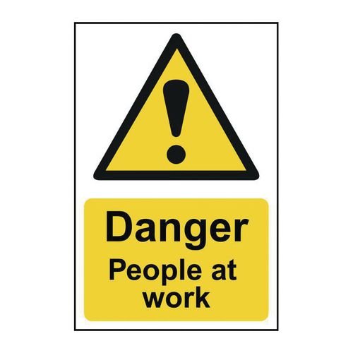 Danger People At Work - Sav (400 X 600mm)