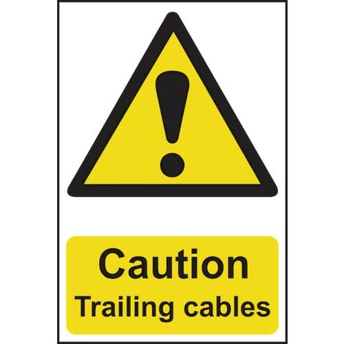 Caution Trailing Cables - Sapp (200 X 300mm)