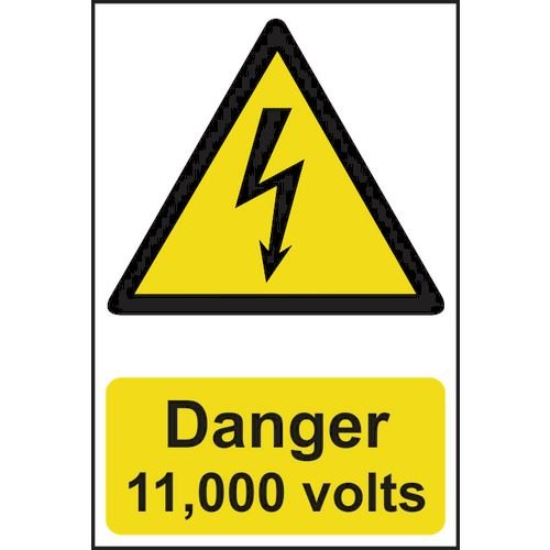 Danger 11000 Volts - Sapp (200 X 300mm)