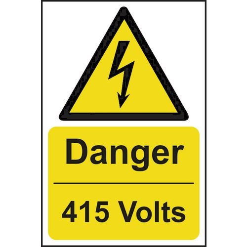 Danger 415 Volts - Sav (200 X 300mm)