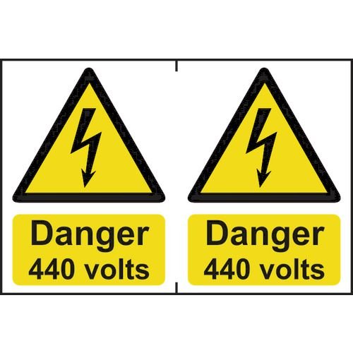 Danger 440 Volts -  Sapp (300 X 200mm)