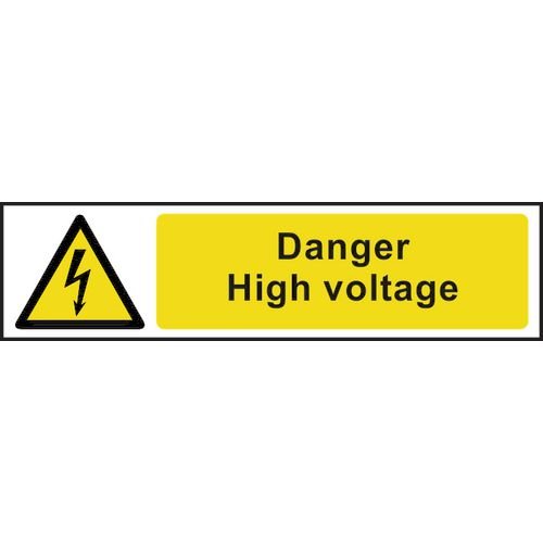 Danger High Voltage - Sapp (200 X 50mm)