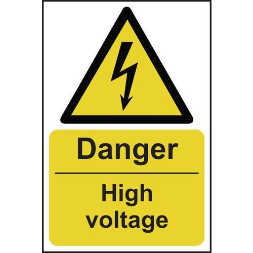 Danger High Voltage - Sav (200 X 300mm)