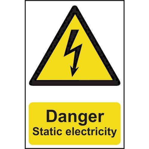 Danger Static Electricity - Sapp (200 X 300mm)