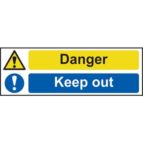 Danger Keep Out - Sav (300 X 100mm)