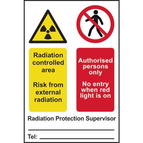 Radiation Controlled Area Authorised Persons Only... - Sapp (200 X 300mm)