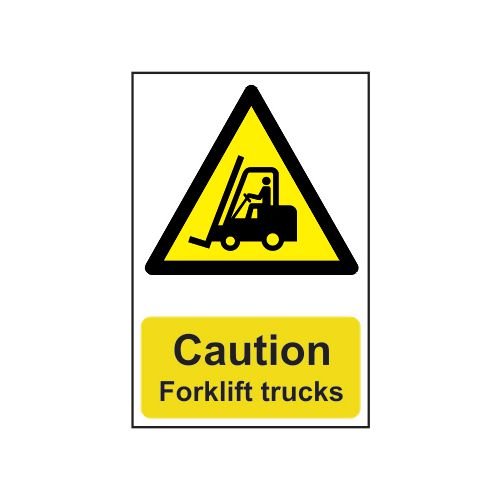 Caution Forklift Trucks - Sapp (200 X 300mm)