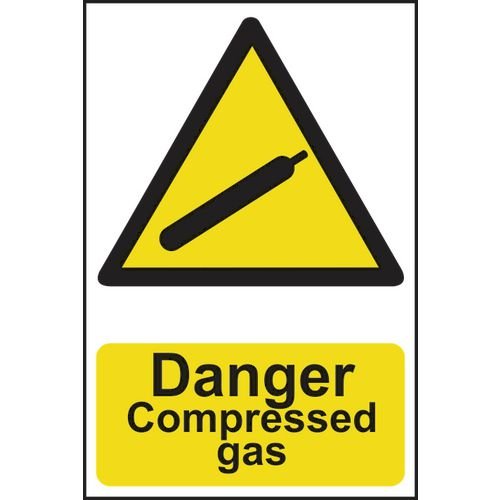 Danger Compressed Gas - Sapp (200 X 300mm)