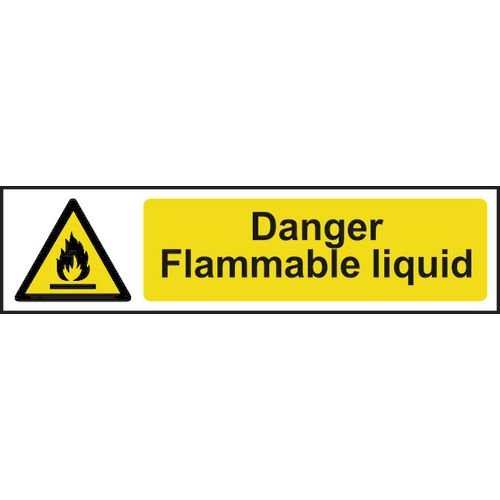 Danger Flammable Liquid - Sapp (200 X 50mm)