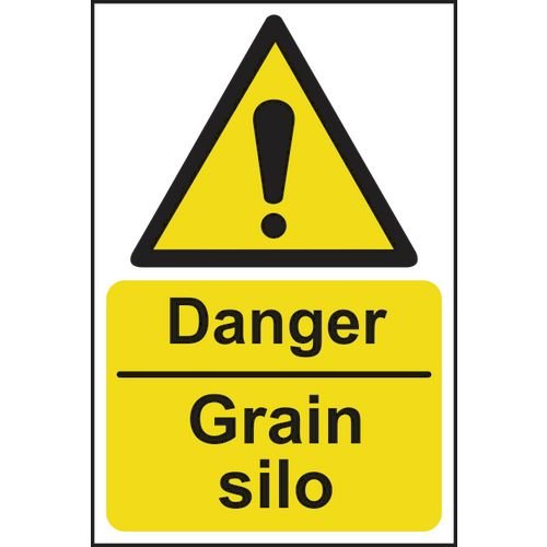 Danger Grain Silo - 1.2mm Recyclable Pp (200 X 300mm)