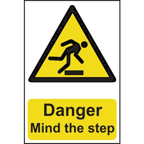 Danger Mind The Step - Sapp (200 X 300mm)