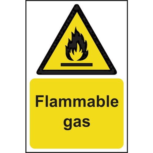 Flammable Gas - 1.2mm Recyclable Pp (200 X 300mm)