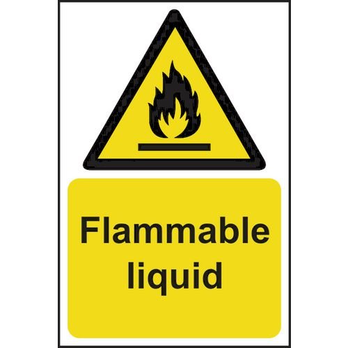 Flammable Liquid - 1.2mm Recyclable Pp (200 X 300mm)