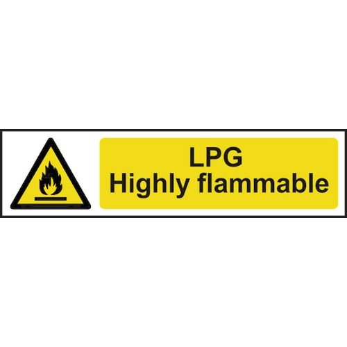 Lpg Highly Flammable - Sapp (200 X 50mm)