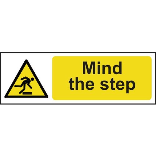 Mind The Step - 1.2mm Recyclable Pp (300 X 100mm)