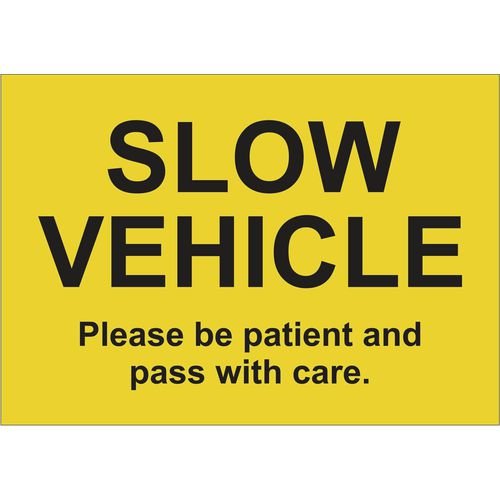 Slow Vehicle - Sav (210 X 148mm)