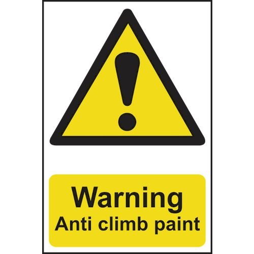 Warning Anti Climb Paint - Sapp (200 X 300mm)
