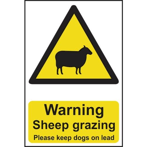 Warning Sheep Grazing Please Keep Dogs On Lead - Sapp (200 X 300mm)