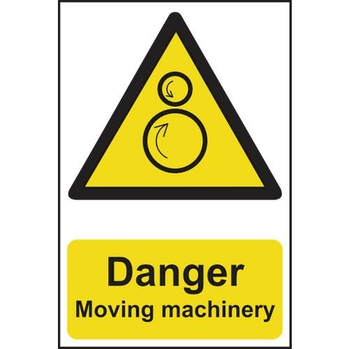 Danger Moving Machinery - Sapp (200 X 300mm)