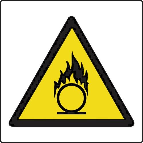 Oxidising Symbol - Labels (50 X 50mm Roll Of 250)