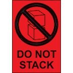 Do Not Stack - Paper Packaginglabels (100 X 150 mm Roll of 1000)