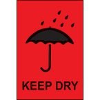 Keep Dry - Paper Packaginglabels (100 X 150 mm Roll of 1000)