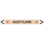 Flow Marker - Acetylene(yellow Ochre - 5 Pack)